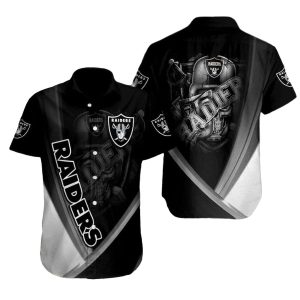 Las Vegas Raiders Dark Knight Defense Hawaiian Shirt
