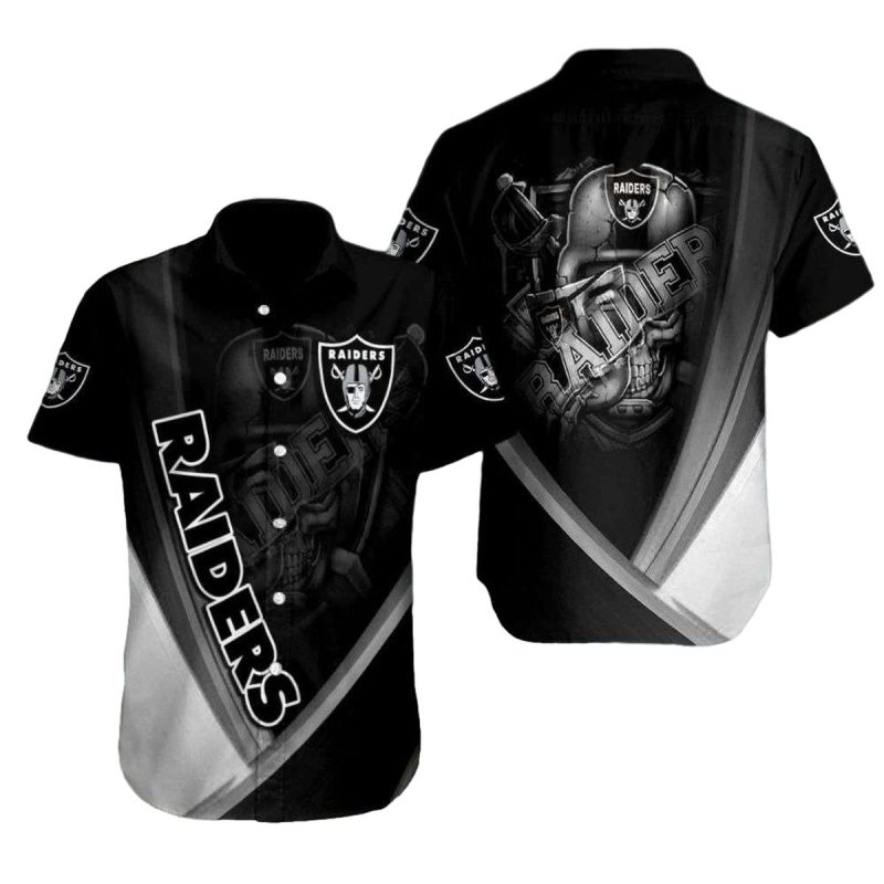 Las Vegas Raiders Dark Knight Defense Hawaiian Shirt 1