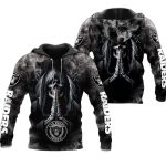Las Vegas Raiders Death Smoke Graphic Gift For Fans AOP Hoodie