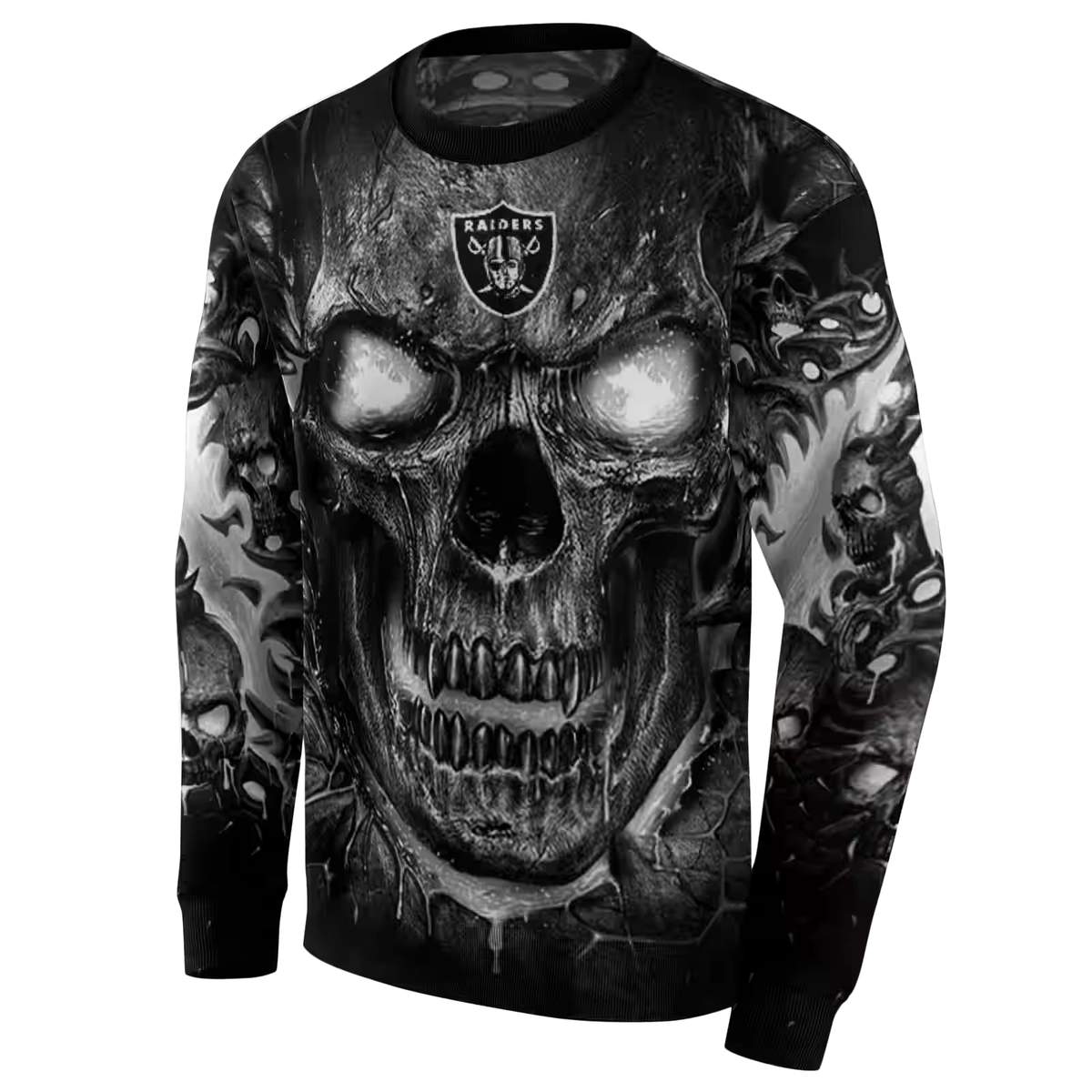 Las-Vegas-Raiders-Demonic-Skull-Black-AOP-Sweatshirt-2