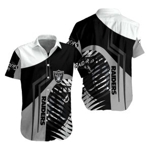 Las Vegas Raiders Dynamic Blitz Contrast Hawaiian Shirt