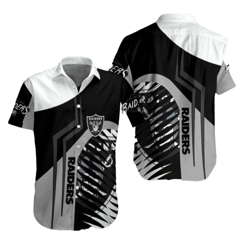 Las Vegas Raiders Dynamic Blitz Contrast Hawaiian Shirt 1