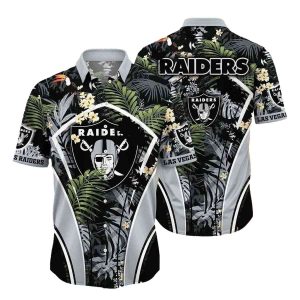Las Vegas Raiders Exotic Tropics Hawaiian Shirt