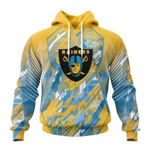 Las Vegas Raiders Fearless Against Childhood Cancers AOP Hoodie