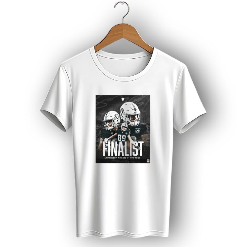 Las Vegas Raiders Finalist Offensive Rookie Of The Year Brock Bowers Ap T Shirt 1 T Shirt 1
