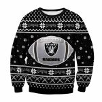 Las Vegas Raiders Football Black Ugly Sweater