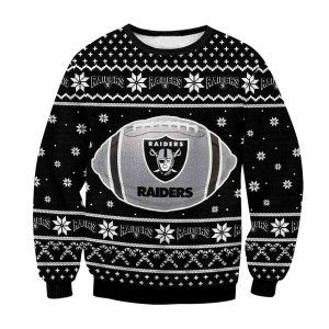 Las Vegas Raiders Football Black Ugly Sweater
