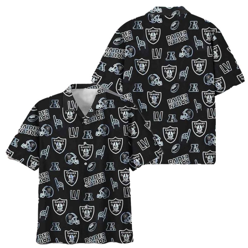 Las Vegas Raiders Game Day Vibes Hawaiian Shirt 1
