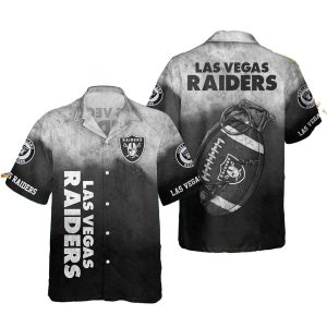 Las Vegas Raiders Gernade And Logo Retro Hawaiian Shirt