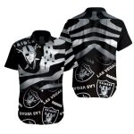 Las Vegas Raiders Glory Stripes Patriotic Hawaiian Shirt