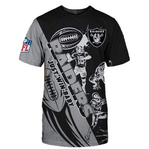 Las Vegas Raiders Graphic Cartoon Player Gift For Fans AOP T-Shirt