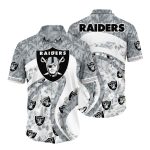 Las Vegas Raiders Graphic Floral Tropical Pattern For Fans Hawaiian Shirt
