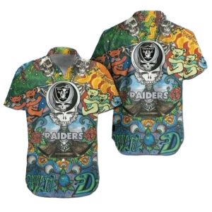 Las Vegas Raiders Grateful Bears Hawaiian Shirt