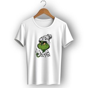 Las Vegas Raiders Grinch Drinking Coffee T-Shirt