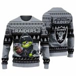 Las Vegas Raiders Grinch Game Day Glory Ugly Sweater