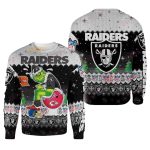 Las Vegas Raiders Grinch Toile Ugly Sweater