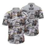 Las Vegas Raiders Halloween Characters Beach Hawaiian Shirt