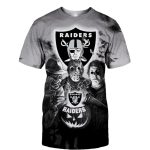 Las Vegas Raiders Halloween Horror Night Gift For Fan AOP T-Shirt