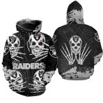 Las Vegas Raiders Hand Skull AOP Hoodie