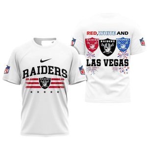 Las Vegas Raiders Happy 4Th Of July AOP T-Shirt