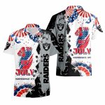 Las Vegas Raiders Happy Independence Day Hawaiian Shirt