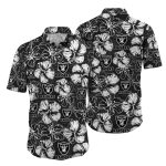 Las Vegas Raiders Hibiscus Floral Hawaiian Shirt