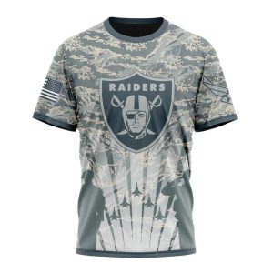 Las Vegas Raiders Honor Us Air Force Veterans AOP T-Shirt