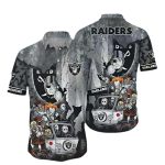Las Vegas Raiders Horror Halloween Hawaiian Shirt