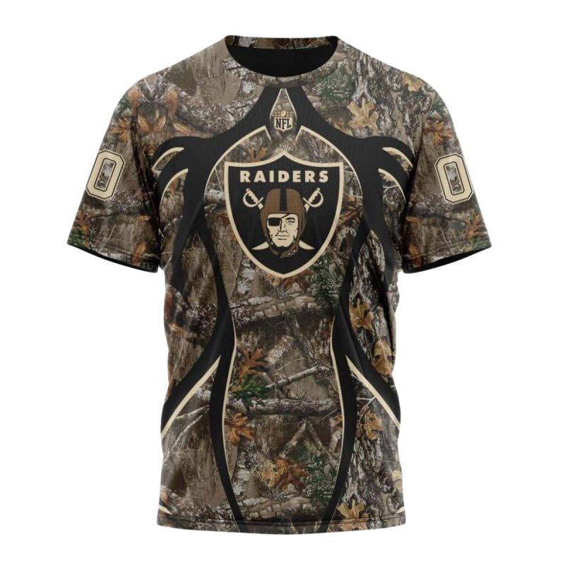 Las Vegas Raiders Hunting Camo Aop T Shirt 1