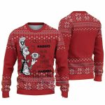 Las Vegas Raiders I Will Love My Raiders Here Or There Snowflake Red Pattern Ugly Sweater