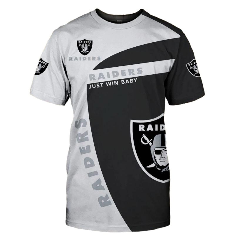 Las Vegas Raiders Just Win Baby Aop T Shirt 1