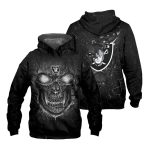 Las Vegas Raiders Lava Skull AOP Hoodie