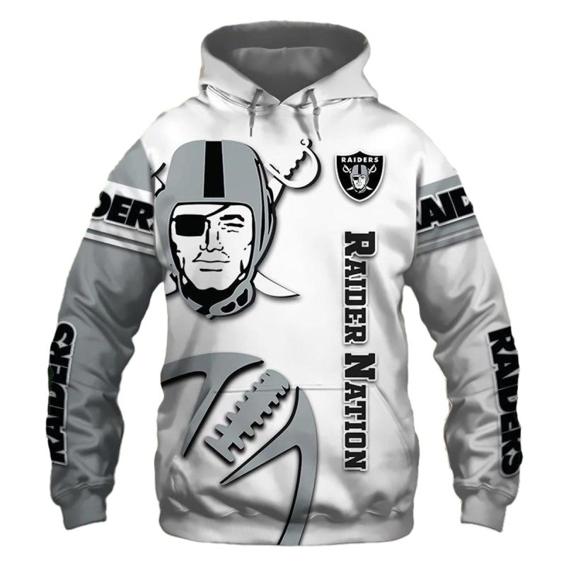 Las Vegas Raiders Logo And Graphic Balls Cheap Raiders Nation Aop Hoodie 1