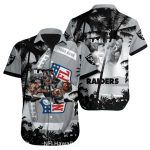 Las Vegas Raiders Logo And Mascot Coconut Tropical Hawaiian Shirt
