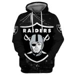 Las Vegas Raiders Logo And Raiders City AOP Hoodie