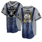 Las Vegas Raiders Logo And Snoopy Cosplay Baseball Jersey