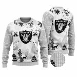 Las Vegas Raiders Logo And Xmax Tree Ugly Sweater