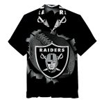 Las Vegas Raiders Logo Ball Black Hawaiian Shirt