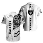Las Vegas Raiders Logo Lovely White Hawaiian Shirt