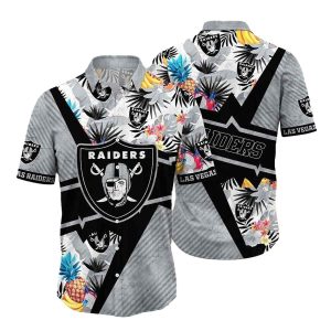 Las Vegas Raiders Logo Pineapple Tropical Hawaiian Shirt