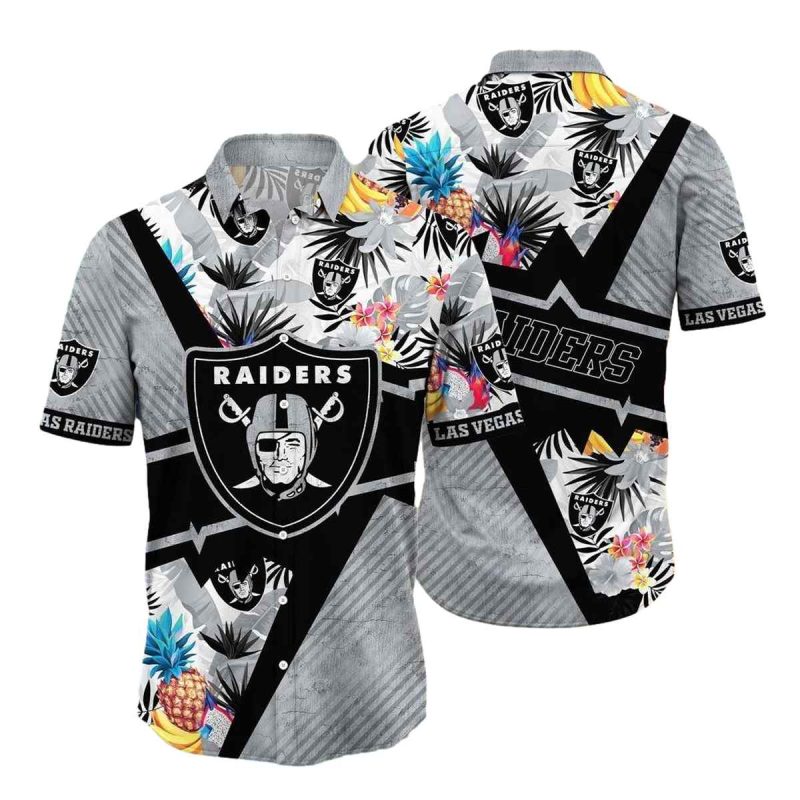 Las Vegas Raiders Logo Pineapple Tropical Hawaiian Shirt 1
