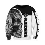 Las Vegas Raiders Logo Skull Halloween AOP Sweatshirt
