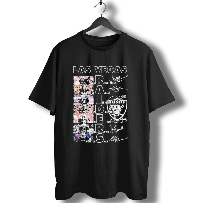 Las Vegas Raiders Marcus Allen Ken Stabler Fred Biletnikoff Howie Long Tim Brown Gene Upshaw Signature Football Legends T Shirt 1 T Shirt 1