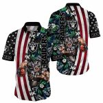 Las Vegas Raiders Mascot Patriotic Hawaiian Shirt