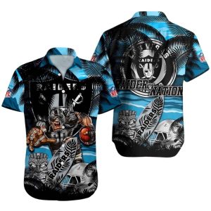 Las Vegas Raiders Mascot Raider Nation Hawaiian Shirt
