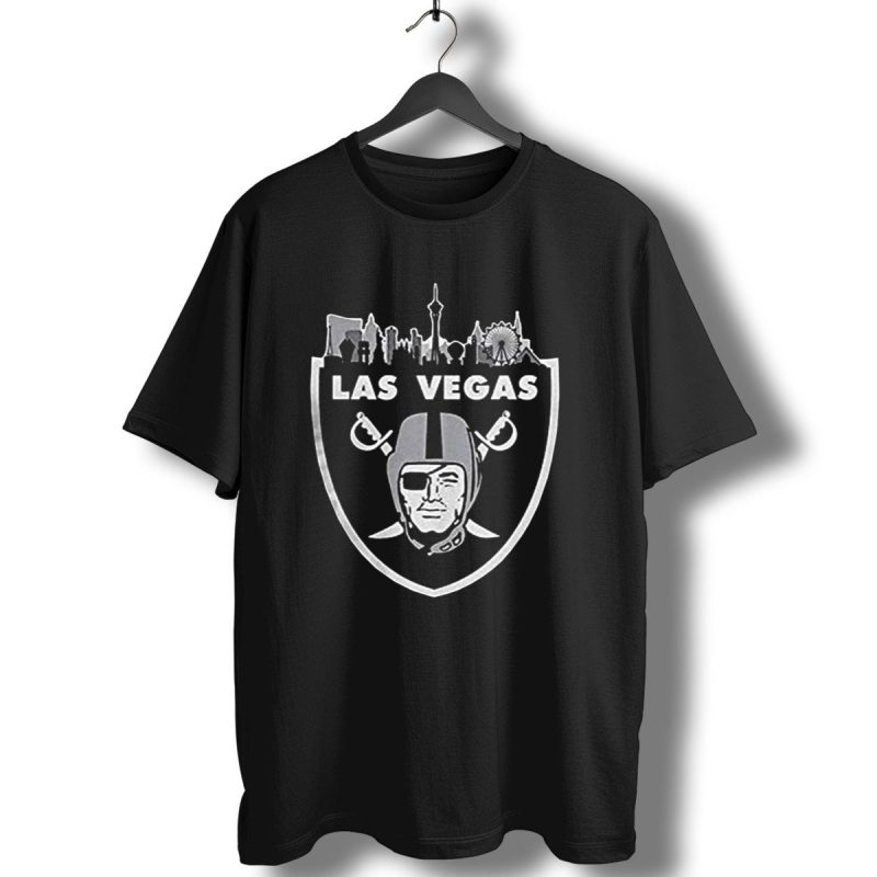 Las Vegas Raiders Mens Casual Slim Fit Basic Black Nfl Shield T Shirt 1 T Shirt 1