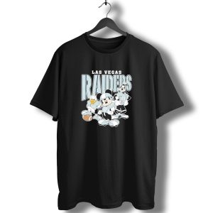 Las Vegas Raiders Mickey Mouse Donald Duck Goofy Football Team T-Shirt