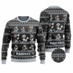 Las Vegas Raiders Mickey Mouse Player Holiday Party Ugly Sweater