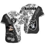 Las Vegas Raiders Mickey Surfing Funny Hawaiian Shirt