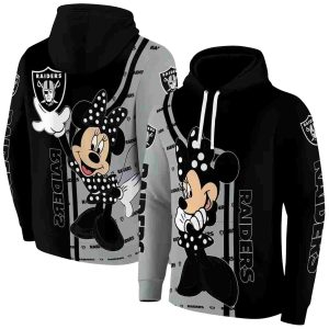 Las Vegas Raiders Minnie Mouse Black AOP Hoodie